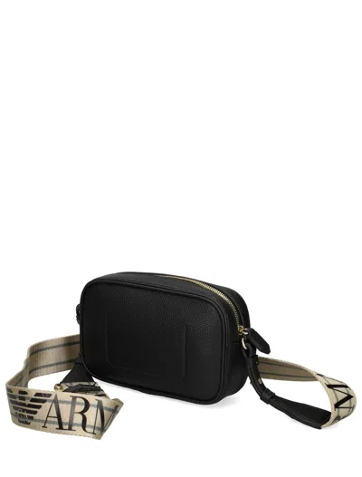 Emporio Armani Logo-stamp Crossbody Bag In Black