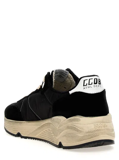 Golden Goose Black Suede Sneakers With Signature Star Accent In Black