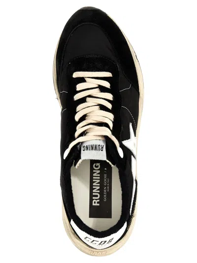 Golden Goose Black Suede Sneakers With Signature Star Accent In Black