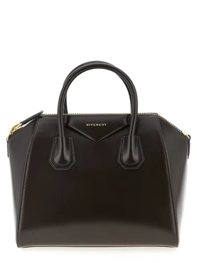 Givenchy Borsa A Mano Antigona Piccola In Pelle Cioccolato  Donna In Brown