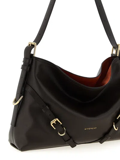 Givenchy Women Voyou Medium Leather Shoulder Bag In Brown