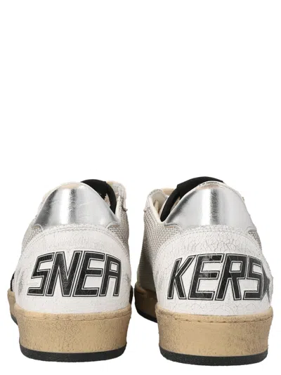 Golden Goose Ball Star Sneakers White In Black