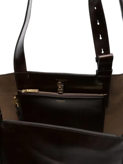 Golden Goose Leather Tote Bag Adjustable Strap In Brown