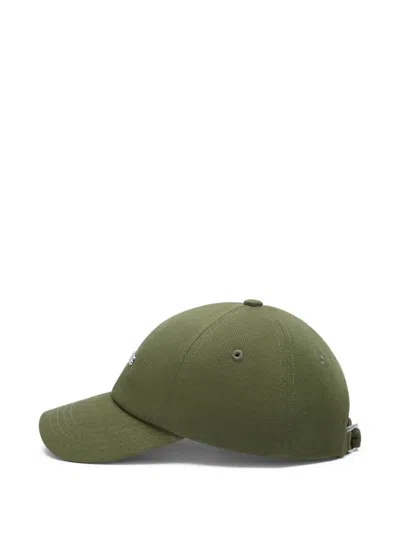 Jacquemus The Gadjo Logo-plaque Baseball Cap In Green