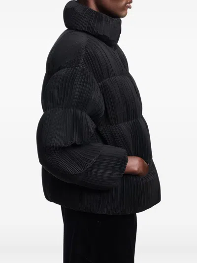 Emporio Armani Short Down Jacket In Black