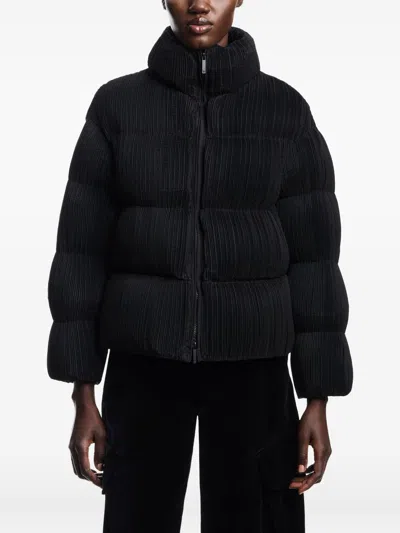 Emporio Armani Short Down Jacket In Black