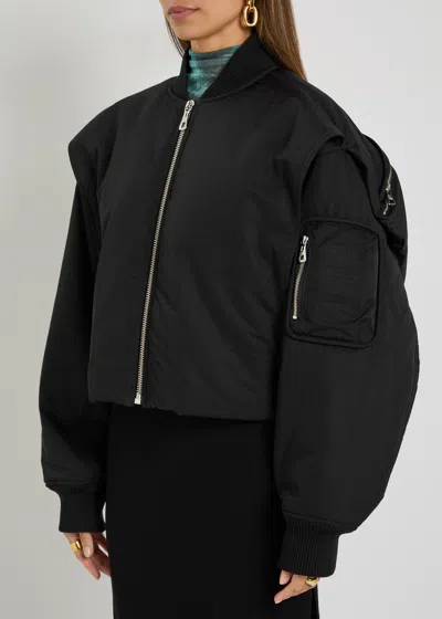 Jean Paul Gaultier Short Zip-up Jacket In Black
