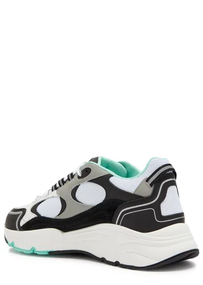 Cleens Pulse Runner Panelled Mesh Sneakers In Green