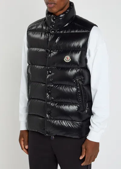 Moncler Tibb Nylon Laque Down Vest In Black