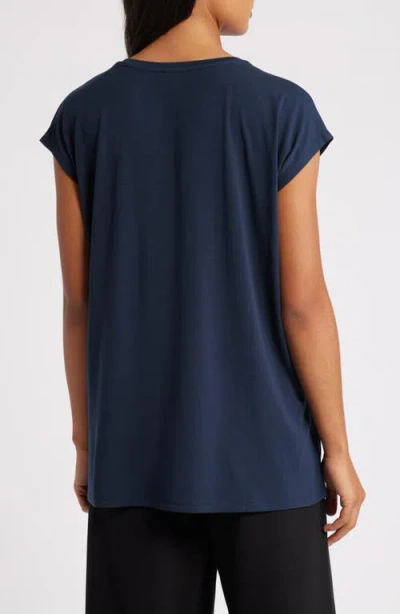 Eileen Fisher V-neck Tencel® Lyocell T-shirt<br>