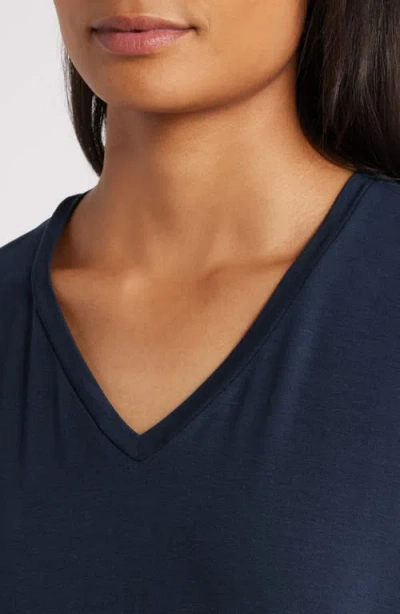 Eileen Fisher V-neck Tencel® Lyocell T-shirt<br>