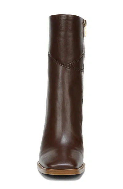 Franco Sarto Lsteviewc Womens Block Heel Leather Chelsea Boots In Brown