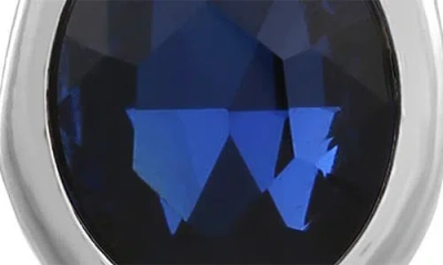 T Tahari Women's Oval Crystal Stud Earring In Blue