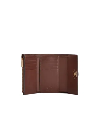 Tod's T Timeless Wallet In Leather In Brown