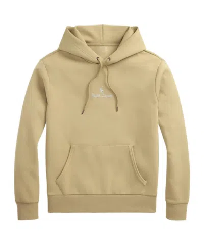 Polo Ralph Lauren Logo-embroidered Hoodie In Nude