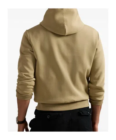 Polo Ralph Lauren Logo-embroidered Hoodie In Nude
