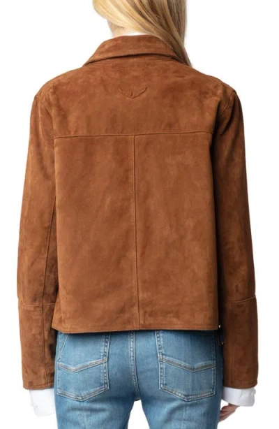 Zadig & Voltaire Zadig&voltaire Leather Outerwears In Brown
