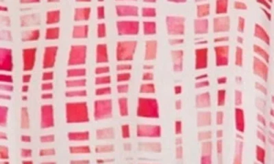 Apny Half-placket Pullover Blouse In Red