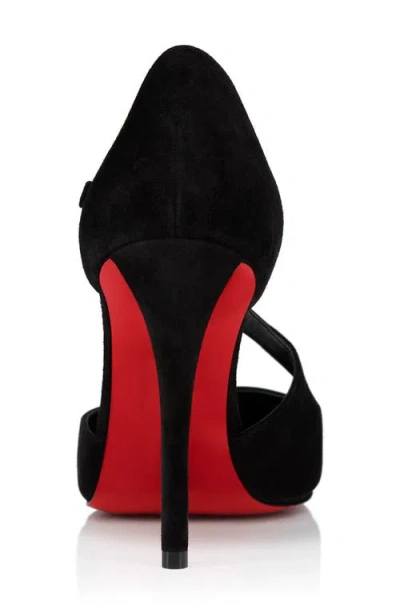 Christian Louboutin Miss Ziggyta 100 Suede Pumps In Black