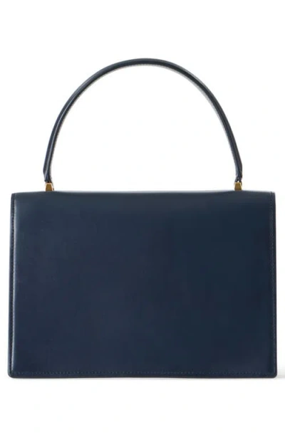 Akris Medium Alice Leather Top Handle Bag In Blue