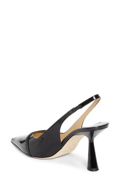 Jimmy Choo Graphic Stiletto Heel Pointed Toe In Black