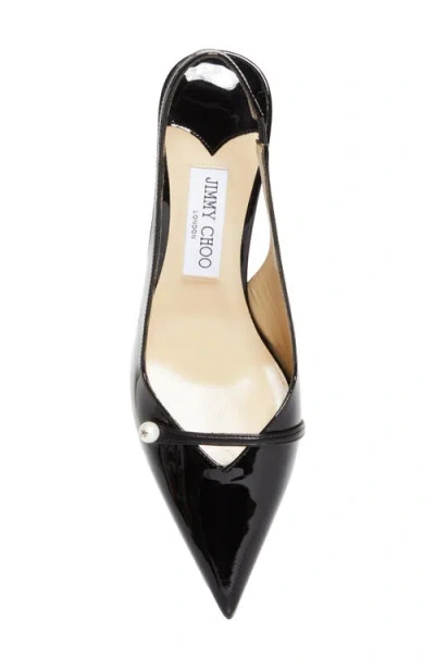 Jimmy Choo Graphic Stiletto Heel Pointed Toe In Black