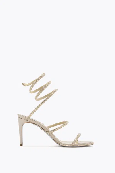 René Caovilla Rene Caovilla Womens Blush Cleo 80 Crystal-embellished Leather Heeled Sandals