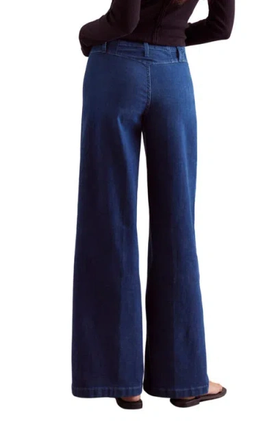 Free People Libre Wide Leg Jeans In Lock And Key In Blue