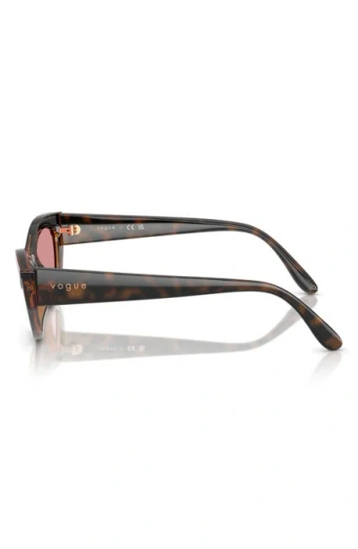 Vogue 52mm Polarized Cat Eye Sunglasses In Pink