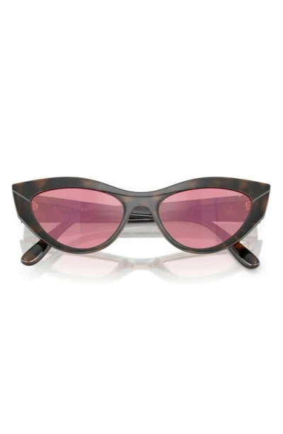 Vogue 52mm Polarized Cat Eye Sunglasses In Pink