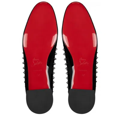 Christian Louboutin Woman Ballet Flats Black Size 8 Leather In Black