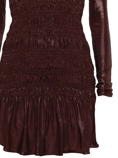 Saint Laurent Dresses In Burgundy
