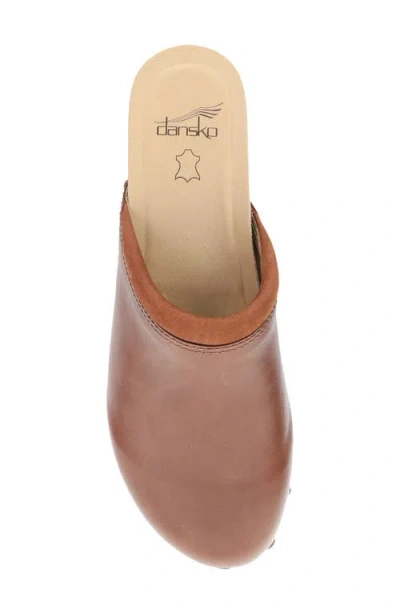 Dansko Andie Platform Mule In Brown