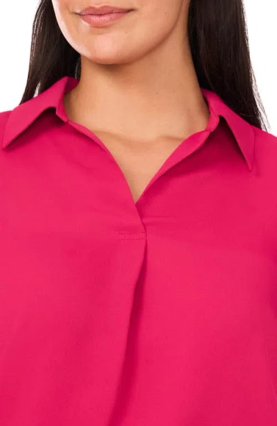 Halogenr Halogen(r) Split Cuff Button-up Top In Red