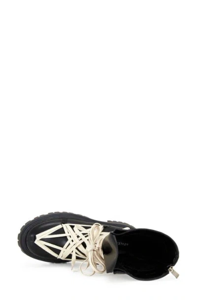 Azalea Wang Arjun Lug Sole Boot In Animal Print