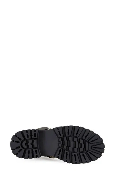 Azalea Wang Arjun Lug Sole Boot In Animal Print