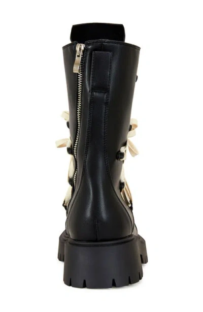 Azalea Wang Arjun Lug Sole Boot In Animal Print