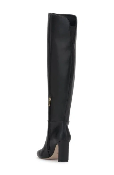 Jessica Simpson Sussta Leopard Print Tall Boot In Black