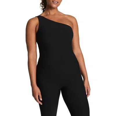 Spanx Bare Essentials One Shoulder Top In Black