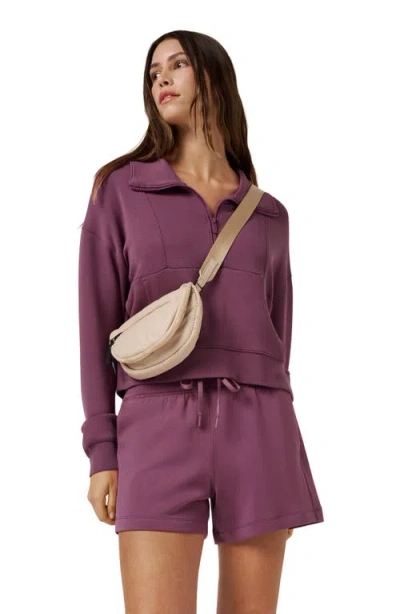 Travismathew Skyloft Soft Drawstring Shorts In Purple