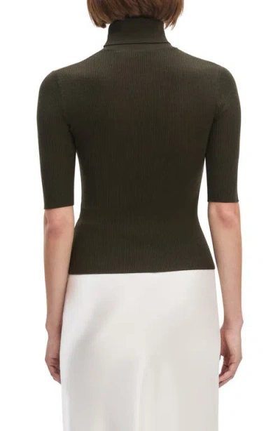 Favorite Daughter The Amelia Merino Wool Turtleneck Top In Green