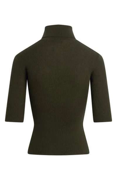 Favorite Daughter The Amelia Merino Wool Turtleneck Top In Green