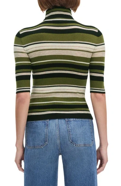 Favorite Daughter The Amelia Merino Wool Turtleneck Top In Green