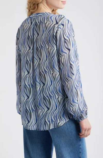 Apny Printed Top In Blue
