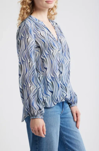 Apny Printed Top In Blue