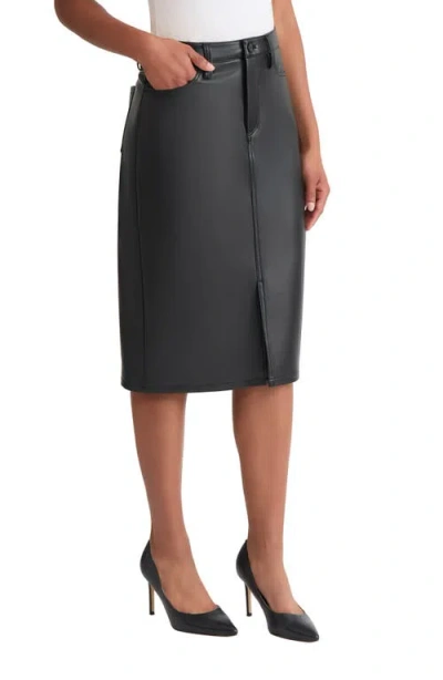 Jones New York Women's Lexington Center Front Slit Midi Skirt In Black