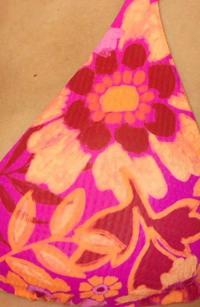 Bca By Rebecca Virtue Copacabana Reversible Triangle Bikini Top In Multi