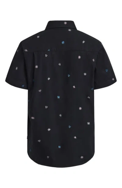 Quiksilver Boys 8-20 Apero Classic Short Sleeve Shirt In Black