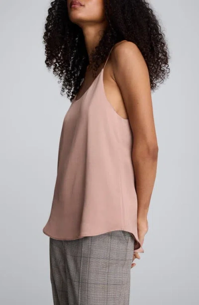 Kenneth Cole Scoop Neck Satin Camisole In Pink