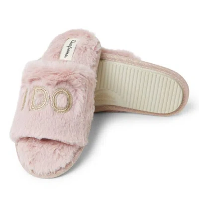 Dearfoams Lane Bridal Womens Memory Foam Slip-on Slippers In Pink